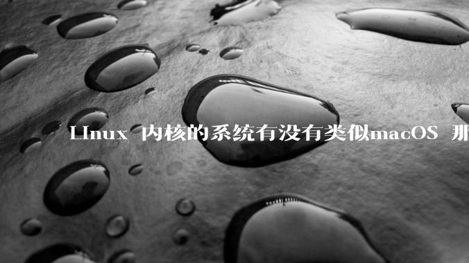 Linux 内核的系统有没有类似macOS 那样漂亮流畅的桌面环境的发行版本?
